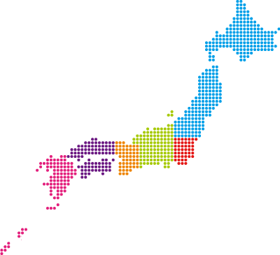 日本地図 ショップ分布