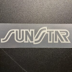 抜き文字ステッカー　グレー　小サイズ　2枚入り